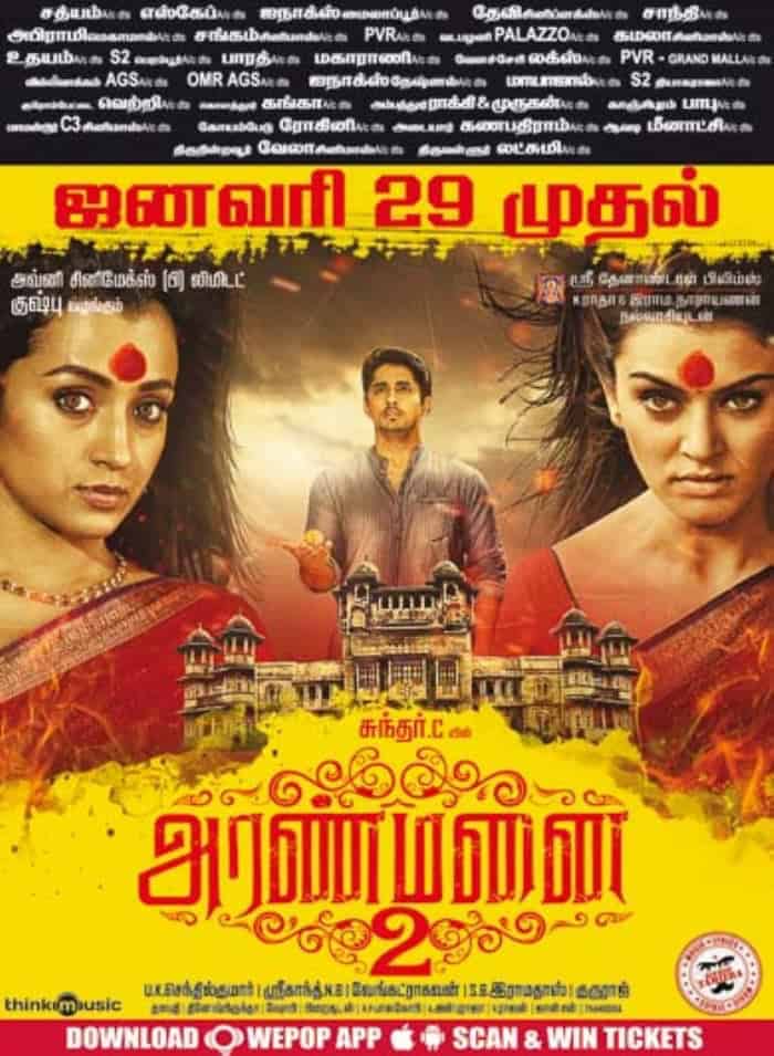 Aranmanai 2 2016 Tamil Horror Movie Online