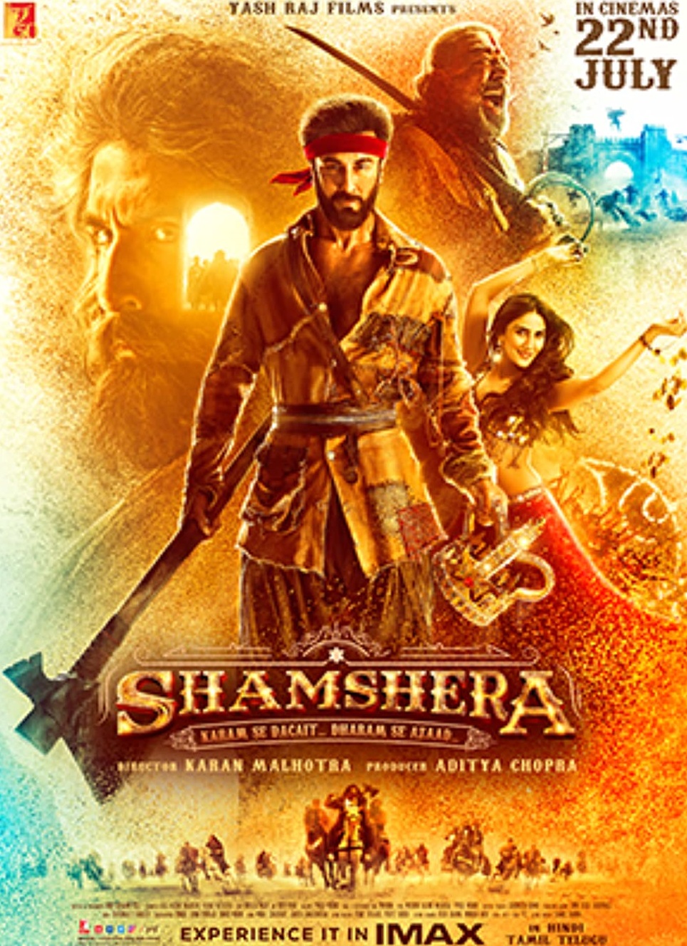 Shamshera 2022 Tamil Dubbed Action Movie Online